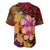 Hawaiian Hibiscus Turtle Tribal Polynesian Pattern Baseball Jersey Colorful Color