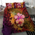 Hawaiian Hibiscus Turtle Tribal Polynesian Pattern Bedding Set Colorful Color