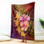 Hawaiian Hibiscus Turtle Tribal Polynesian Pattern Blanket Colorful Color