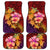 Hawaiian Hibiscus Turtle Tribal Polynesian Pattern Car Mats Colorful Color