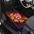 Hawaiian Hibiscus Turtle Tribal Polynesian Pattern Car Mats Colorful Color