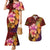 Hawaiian Hibiscus Turtle Tribal Polynesian Pattern Couples Matching Mermaid Dress and Hawaiian Shirt Colorful Color