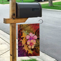 Hawaiian Hibiscus Turtle Tribal Polynesian Pattern Garden Flag Colorful Color LT03 - Polynesian Pride