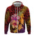 Hawaiian Hibiscus Turtle Tribal Polynesian Pattern Hoodie Colorful Color