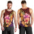 Hawaiian Hibiscus Turtle Tribal Polynesian Pattern Men Tank Top Colorful Color