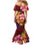 Hawaiian Hibiscus Turtle Tribal Polynesian Pattern Mermaid Dress Colorful Color