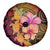 Hawaiian Hibiscus Turtle Tribal Polynesian Pattern Spare Tire Cover Colorful Color