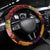 Hawaiian Hibiscus Turtle Tribal Polynesian Pattern Steering Wheel Cover Colorful Color