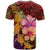 Hawaiian Hibiscus Turtle Tribal Polynesian Pattern T Shirt Colorful Color