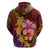 Hawaiian Hibiscus Turtle Tribal Polynesian Pattern Zip Hoodie Colorful Color