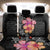 Hawaiian Hibiscus Turtle Tribal Polynesian Pattern Back Car Seat Cover Black Color