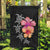 Hawaiian Hibiscus Turtle Tribal Polynesian Pattern Garden Flag Black Color