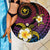 Hawaiian Plumeria Turtle Tribal Spiral Polynesian Tattoo Beach Blanket Fanciful Color