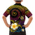 Hawaiian Plumeria Turtle Tribal Spiral Polynesian Tattoo Family Matching Mermaid Dress and Hawaiian Shirt Fanciful Color