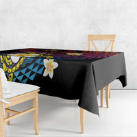 Hawaiian Plumeria Turtle Tribal Spiral Polynesian Tattoo Tablecloth Fanciful Color LT03 - Polynesian Pride