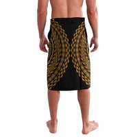Hawaiian Plumeria Turtle Tribal Spiral Polynesian Tattoo Lavalava Gold Color LT03 - Polynesian Pride