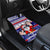 American Samoa Christmas Car Mats Samoan Coat of Arms and Cool Santa Ornament Style LT03 - Polynesian Pride