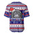 Custom American Samoa Christmas Baseball Jersey Samoan Coat of Arms and Cool Santa Ornament Style LT03 - Polynesian Pride