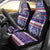 Custom American Samoa Christmas Car Seat Cover Samoan Coat of Arms and Cool Santa Ornament Style LT03 - Polynesian Pride