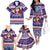 Custom American Samoa Christmas Family Matching Off Shoulder Long Sleeve Dress and Hawaiian Shirt Samoan Coat of Arms and Cool Santa Ornament Style LT03 - Polynesian Pride