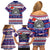 Custom American Samoa Christmas Family Matching Off Shoulder Short Dress and Hawaiian Shirt Samoan Coat of Arms and Cool Santa Ornament Style LT03 - Polynesian Pride