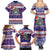 Custom American Samoa Christmas Family Matching Summer Maxi Dress and Hawaiian Shirt Samoan Coat of Arms and Cool Santa Ornament Style LT03 - Polynesian Pride