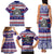 Custom American Samoa Christmas Family Matching Tank Maxi Dress and Hawaiian Shirt Samoan Coat of Arms and Cool Santa Ornament Style LT03 - Polynesian Pride