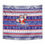 Custom American Samoa Christmas Tapestry Samoan Coat of Arms and Cool Santa Ornament Style LT03 - Polynesian Pride