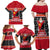 Papua New Guinea Christmas Family Matching Off Shoulder Maxi Dress and Hawaiian Shirt Santa With Flag Of PNG Polynesian Tribal Xmas Vibe LT03 - Polynesian Pride