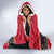 Papua New Guinea Christmas Hooded Blanket Santa With Flag Of PNG Polynesian Tribal Xmas Vibe LT03 - Polynesian Pride