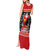 Papua New Guinea Christmas Tank Maxi Dress Santa With Flag Of PNG Polynesian Tribal Xmas Vibe LT03 - Polynesian Pride