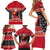 Custom Papua New Guinea Christmas Family Matching Short Sleeve Bodycon Dress and Hawaiian Shirt Santa With Flag Of PNG Polynesian Tribal Xmas Vibe LT03 - Polynesian Pride