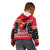 Custom Papua New Guinea Christmas Kid Hoodie Santa With Flag Of PNG Polynesian Tribal Xmas Vibe LT03 - Polynesian Pride