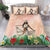 Woman Polynesian Tattoos Bedding Set Tropical Flower - Peach Fuzz Color