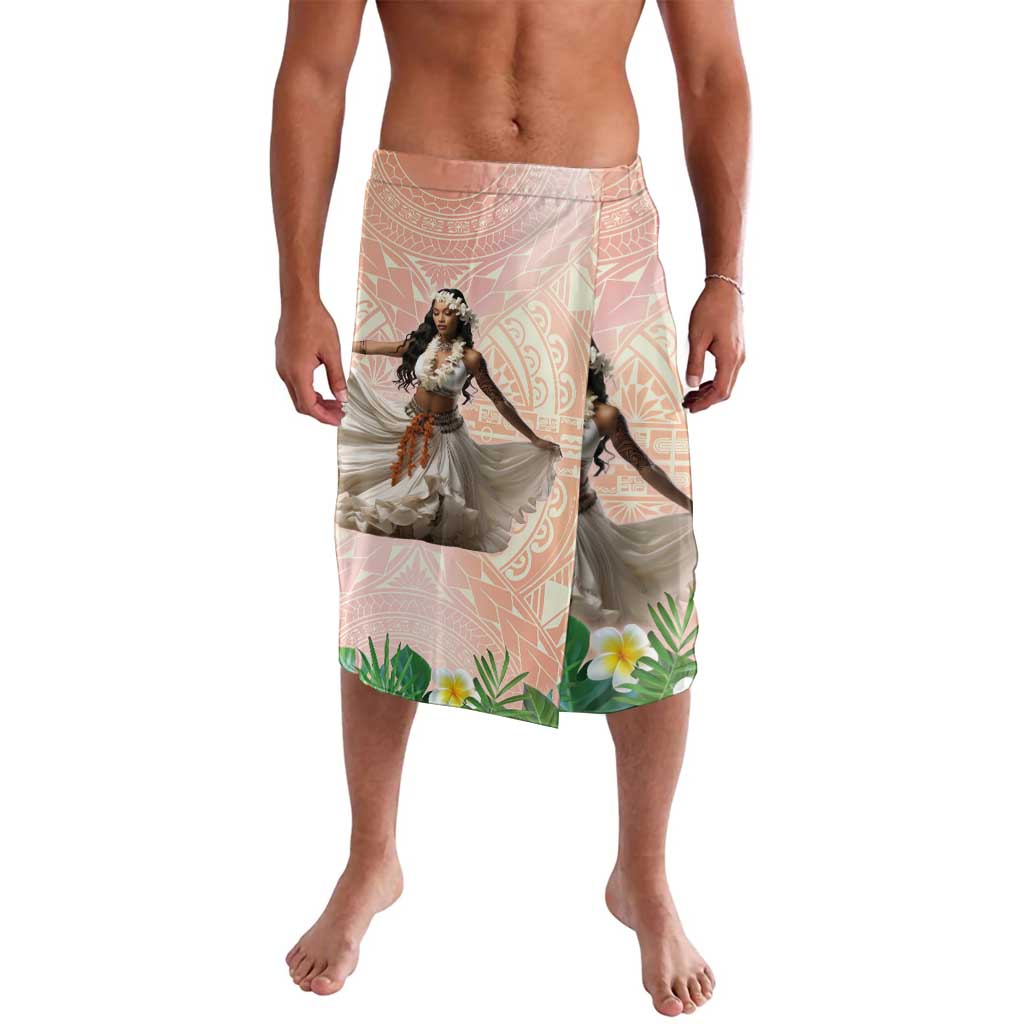 Woman Polynesian Tattoos Lavalava Tropical Flower - Peach Fuzz Color LT03 Peach Fuzz - Polynesian Pride