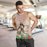 Woman Polynesian Tattoos Men Tank Top Tropical Flower - Peach Fuzz Color LT03 Peach Fuzz - Polynesian Pride