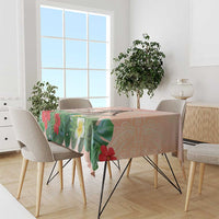 Woman Polynesian Tattoos Tablecloth Tropical Flower - Peach Fuzz Color LT03 - Polynesian Pride