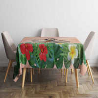 Woman Polynesian Tattoos Tablecloth Tropical Flower - Peach Fuzz Color LT03 - Polynesian Pride