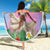 Woman Polynesian Tattoos Beach Blanket Tropical Flower - Sweets Vibrant Color