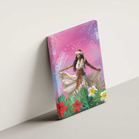 Woman Polynesian Tattoos Canvas Wall Art Tropical Flower - Sweets Vibrant Color LT03 - Polynesian Pride