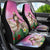 Woman Polynesian Tattoos Car Seat Cover Tropical Flower - Sweets Vibrant Color