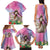 Woman Polynesian Tattoos Family Matching Tank Maxi Dress and Hawaiian Shirt Tropical Flower - Sweets Vibrant Color