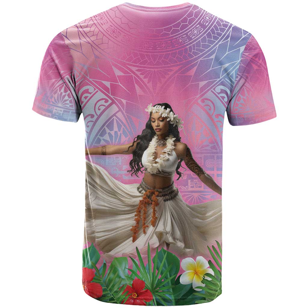 Woman Polynesian Tattoos T Shirt Tropical Flower - Sweets Vibrant Color LT03 - Polynesian Pride