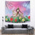 Woman Polynesian Tattoos Tapestry Tropical Flower - Sweets Vibrant Color