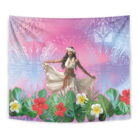 Woman Polynesian Tattoos Tapestry Tropical Flower - Sweets Vibrant Color LT03 - Polynesian Pride