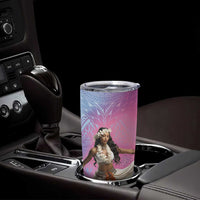 Woman Polynesian Tattoos Tumbler Cup Tropical Flower - Sweets Vibrant Color LT03 - Polynesian Pride