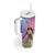 Woman Polynesian Tattoos Tumbler With Handle Tropical Flower - Sweets Vibrant Color