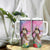 Woman Polynesian Tattoos Tumbler With Handle Tropical Flower - Sweets Vibrant Color