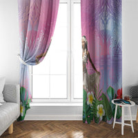 Woman Polynesian Tattoos Window Curtain Tropical Flower - Sweets Vibrant Color LT03 - Polynesian Pride