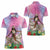 Woman Polynesian Tattoos Women Polo Shirt Tropical Flower - Sweets Vibrant Color